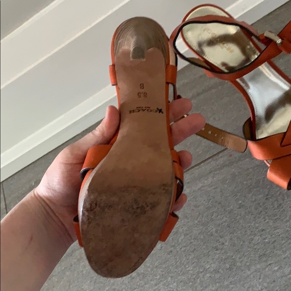 Orange Coach high heels - Picture 3 of 4
